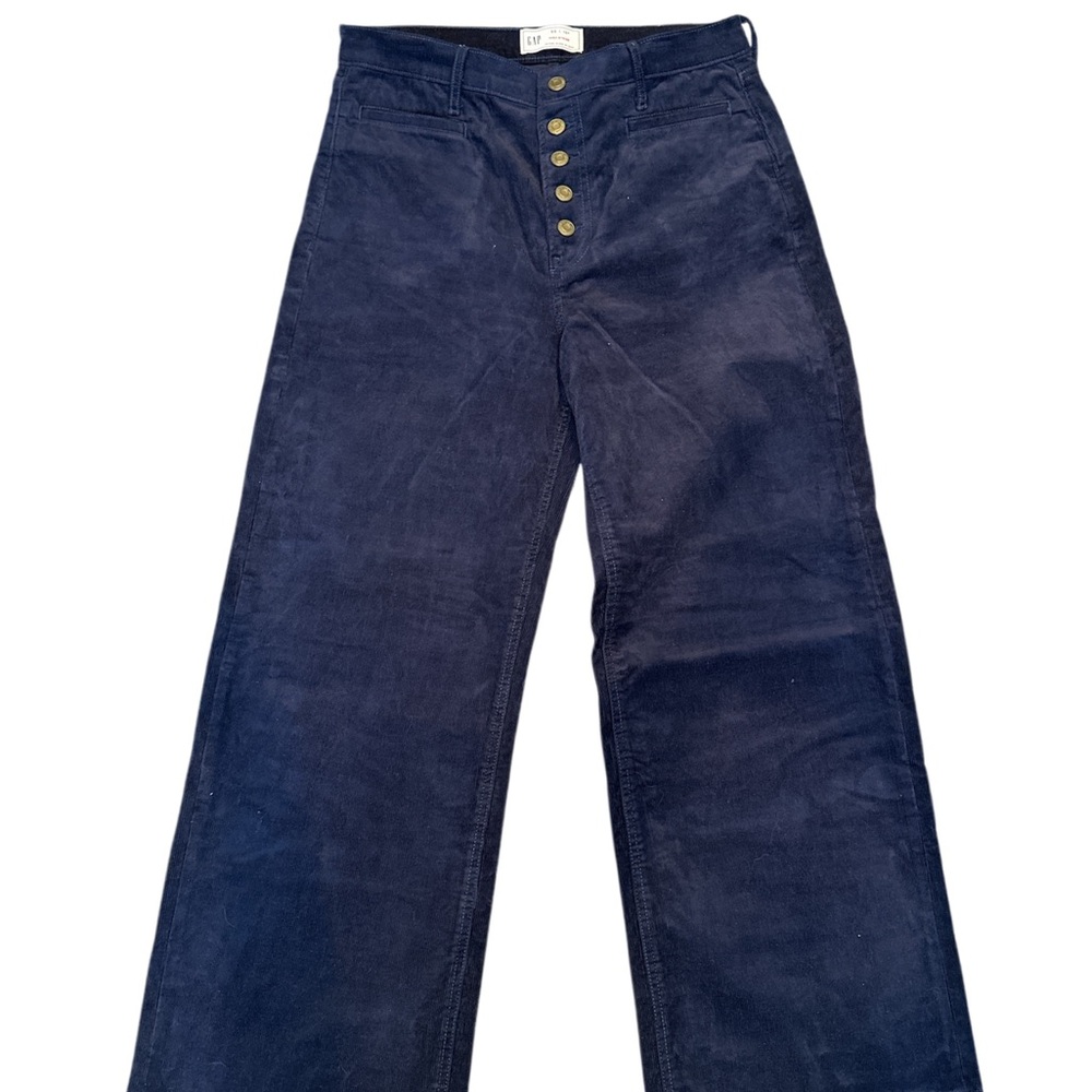 GAP Navy Wide Leg Corduroy Pants 30. 10S